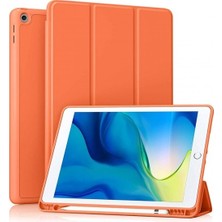 FUJİMAX Apple iPad Pro 10.5 Kılıf Yatay Standlı Uyku Modlu Kalem Bölmeli Arkası Silikon Smart Kılıf (Model A1701,A1709,A1852)