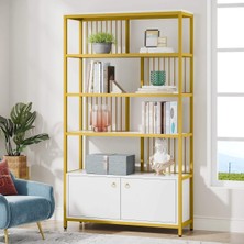 Zizuva Tasarım Gold Dolaplı Kitaplık