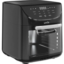 Umie FR12 12L Siyah 1800W LED Dijital Göstergeli Combo Oven Airfryer/fritöz