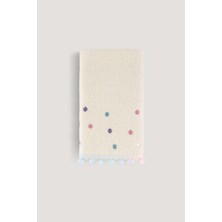 Arliva Home Batık Ponpon Nakıslı Havlu Ekru-Renklı 30X50