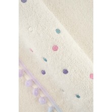 Arliva Home Batık Ponpon Nakıslı Havlu Ekru-Renklı 30X50