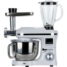 Icotech SM50 Beyaz LED Ekranlı Hamur Mayalama Kıyma Çekme Blender 2000W 6,5 Litre Stand Mikser Mutfak Şefi Hamur Yoğurma Makinesi