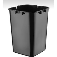 YDGR Click Kapaklı Tutma Saplı Iç Kovalı Tezgah Üst Mutfak Çöp Kovası 4 Lt - Siyah