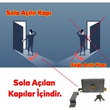 Badem10 Çelik Kapı Dış Kapı Bahçe Kapısı Silindirli Trajlı Kilit Gövde Kilidi Soldan Açılır Kapı St-14