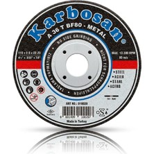 Badem10 Karbosan Metal Kesici Taş Disk Taşlama Spiral Demir Kesme Diski 180X3.0X22.23 mm