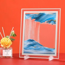 Dikdörtgen Orta BOY(17X13CM) Dekoratif Kum Saati Stres Attırıcı Kum Tablo