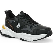 U.S. Polo Assn. Solidar Erkek Siyah Ayakkabı