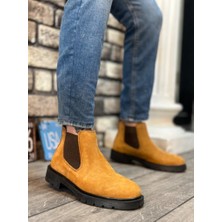 Bpm BA0319 Içi Dışı  Deri Camel Süet Erkek Spor Yarım Bilek Bot