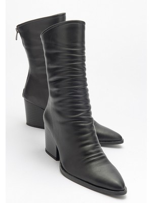 Luvi Laval Siyah Cilt Kadın Bot