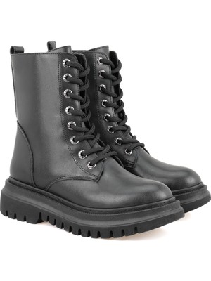 Desa Quins Siyah Kadın Fermuarlı Bot