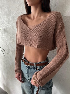 Tam Senin Tarzın Zoe Crop Kazak