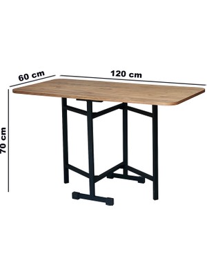Weblonya Katlanır Yemek Masası 4 Kişilik Masa Mutfak Masası 5227