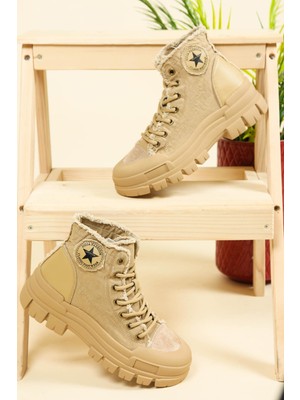 Birikon Guja Kanvas Sneakers Camel