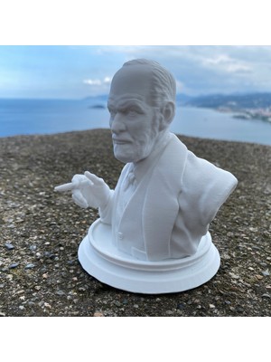 Root Made Sigmund Freud Büstü Dekoratif Obje Nörolog Freud Biblo