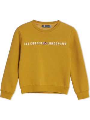 Lee Cooper Steward Erkek Çocuk Sweatshirt Hardal