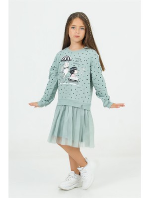 Dmb Kids 4-9 Yaş Kız Çocuk Elbise Mint