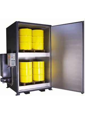 Isıtmax Endüstriyel Elektrikli Varil ve Ibc Tank Isıtma Fırını, Isıtma Kabini 4x2 Varil