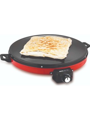 Akel Elektrikli, Termostatlı Büyük Boy Katmer Gözleme Sacı At610 - Kırmızı