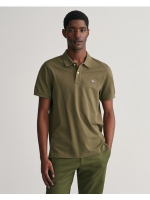 Gant Erkek Yeşil Regular Fit Logolu Polo 2210.301