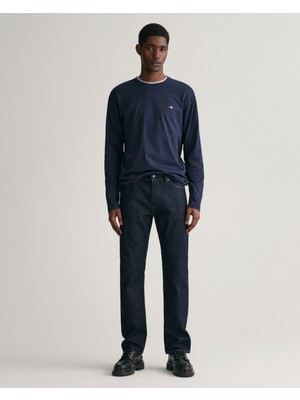 Gant Erkek Lacivert Regular Fit Jean Pantolon 1000261.960