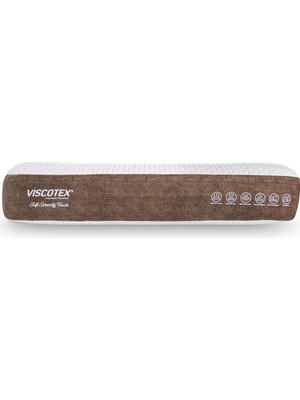 Viscotex Soft Serenity Ergonomik Visco Yastık 65X43X12CM | Boyun Ağrıları Için Yumuşak Hafızalı Baş Yastığı