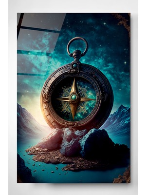 Hinora Pusula Cam Tablo, Dekoratif Cam Tablo