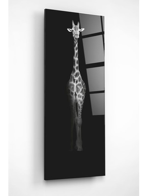 Hinora Zürafa Cam Tablo, Dekoratif Cam Tablo