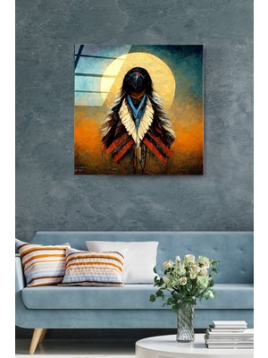 Hinora Kızılderili Cam Tablo, Dekoratif Cam Tablo