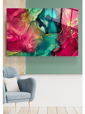 Hinora Soyut Cam Tablo, Dekoratif Cam Tablo