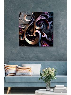 Hinora Soyut Cam Tablo, Dekoratif Cam Tablo