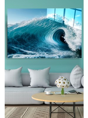 Hinora Dalga Cam Tablo, Dekoratif Cam Tablo