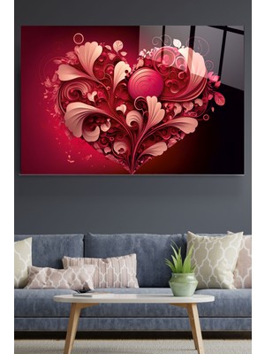 Hinora Kalp Cam Tablo, Dekoratif Cam Tablo