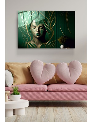 Hinora Beautiful Woman Cam Tablo Dekoratif Cam Tablo