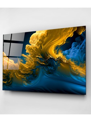 Hinora Soyut Cam Tablo, Dekoratif Cam Tablo