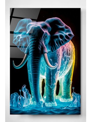 Hinora Neon Fil Cam Tablo, Dekoratif Cam Tablo