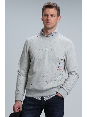 Lufian Alexander Erkek Sweatshirt Gri