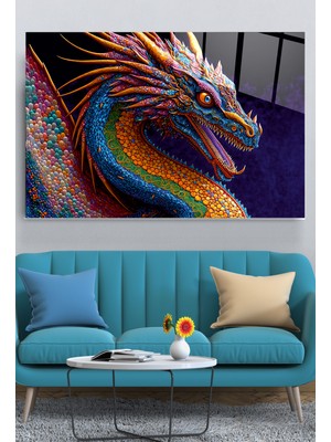 Hinora Ejder Cam Tablo, Dekoratif Cam Tablo