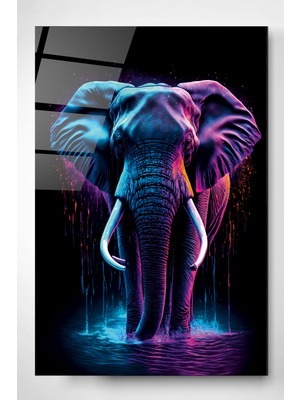 Hinora Neon Fil Cam Tablo, Dekoratif Cam Tablo