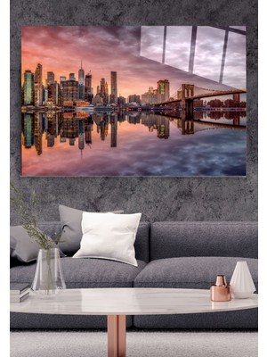 Hinora New York Cam Tablo, Dekoratif Cam Tablo