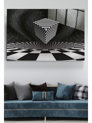 Hinora Soyut Cam Tablo, Dekoratif Cam Tablo