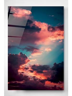 Hinora Gökyüzü Cam Tablo, Dekoratif Cam Tablo