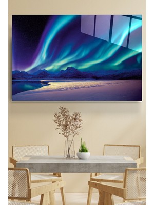 Hinora Neon Manzara Cam Tablo, Dekoratif