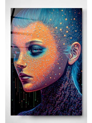 Hinora Pop-Art Cam Tablo, Dekoratif Cam Tablo