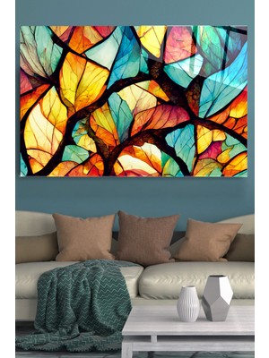 Hinora Abstract Cam Tablo, Dekoratif Cam Tablo