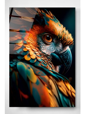 Hinora Birds Cam Tablo, Dekoratif Cam Tablo