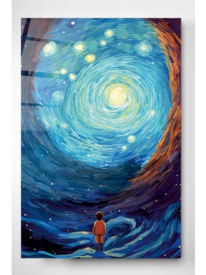 Hinora Soyut Cam Tablo, Dekoratif Cam Tablo