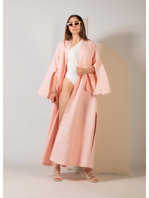 crave Oversize Pembe Uzun Kimono