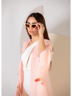 crave Oversize Pembe Uzun Kimono