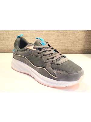 Jump 28751 Kadın Sneaker Spor Ayakkabı Gri - Somon