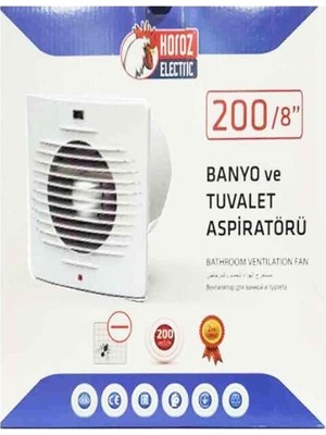 Horoz Banyo ve Tuvalet Aspiratörü 200 Lük